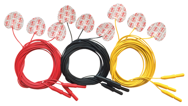 Oberflächen-Elektroden 25x25 mm selbstklebend, RT/SW/GE Oberflächen-Elektroden 25x25 mm selbstklebend, RT/SW/GE