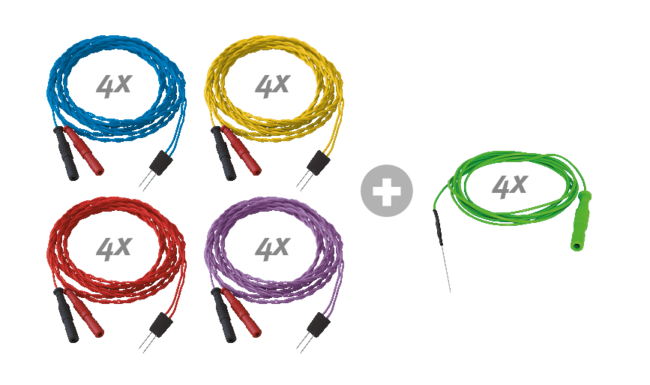 Doppelnadel, 4-Kanal-Set 12/1500, 2,5 mm, Edelstahl Doppelnadel, 4-Kanal-Set 12/1500, 2,5 mm, Edelstahl