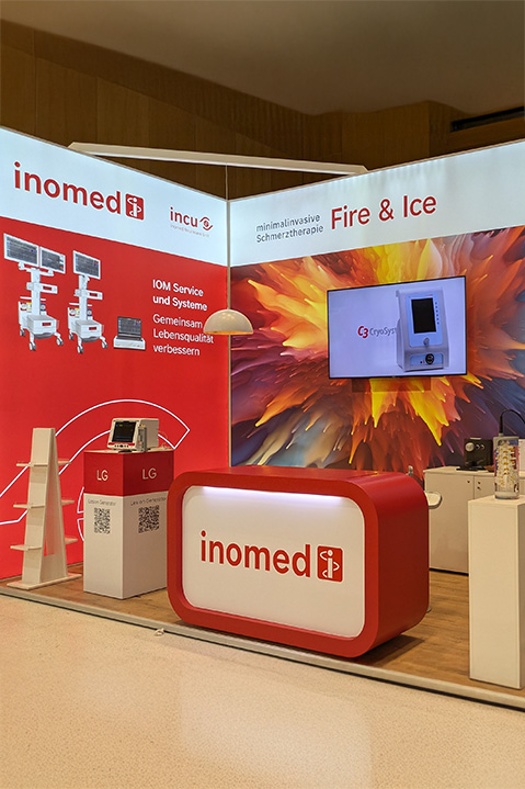 20. Deutscher Wirbelsäulenkongress Foto: Kongressstand inomed 20. Deutscher Wirbelsäulenkongress